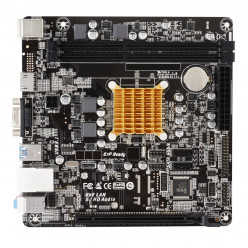 BIOSTAR A68N-2100K, MB + CPU onboard: Dual-core AMD E1-6010 1.35GHz, 2xDDR3-1600, AMD Radeon R2 Graphics, support HDCP, VGA, HDMI, 1x PCI-Ex16, 2xSATA3, COM+LPT headers, ALC887 7.1-Ch HDA, 1xGbE LAN, 2xUSB3.2 Gen1, 2xUSB 2.0, mini-ITX